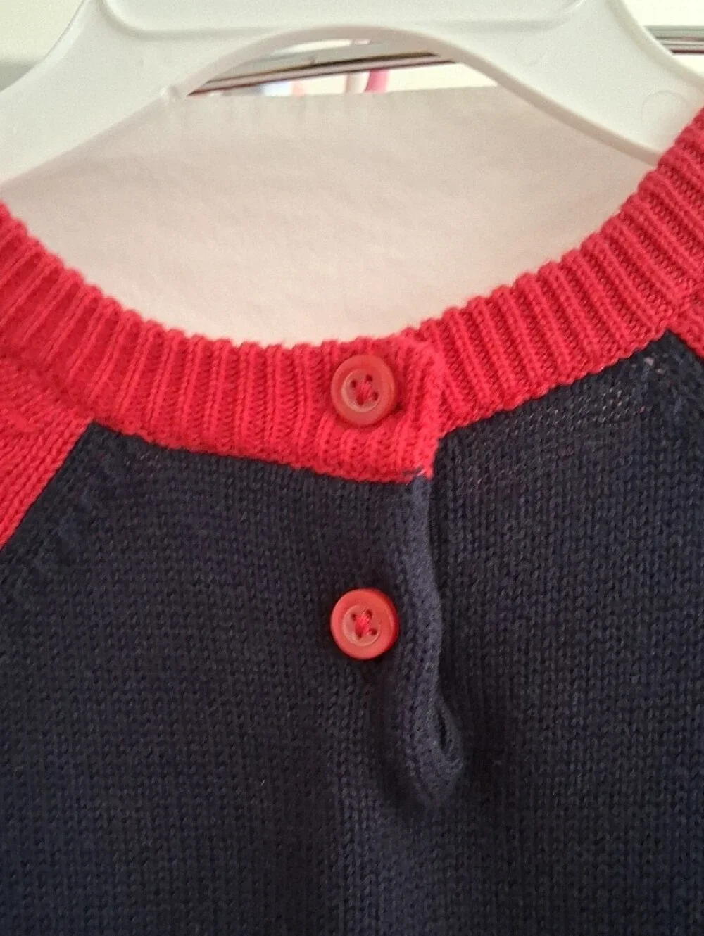 Gymboree Navy and Red Ladybug Knit Dress